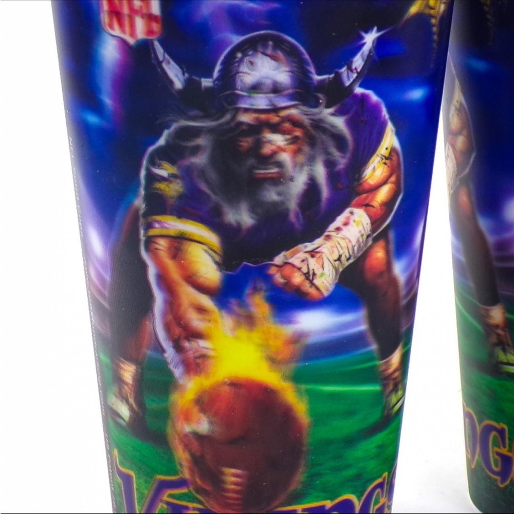 Minnesota Vikings collectible Holographic plastic cup
